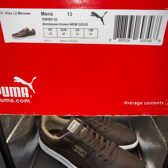 Size 13 - Puma G Vilas L2 ‘New Gold’, With OG Box, Clean, Excellent Condition - Picture 6 of 11